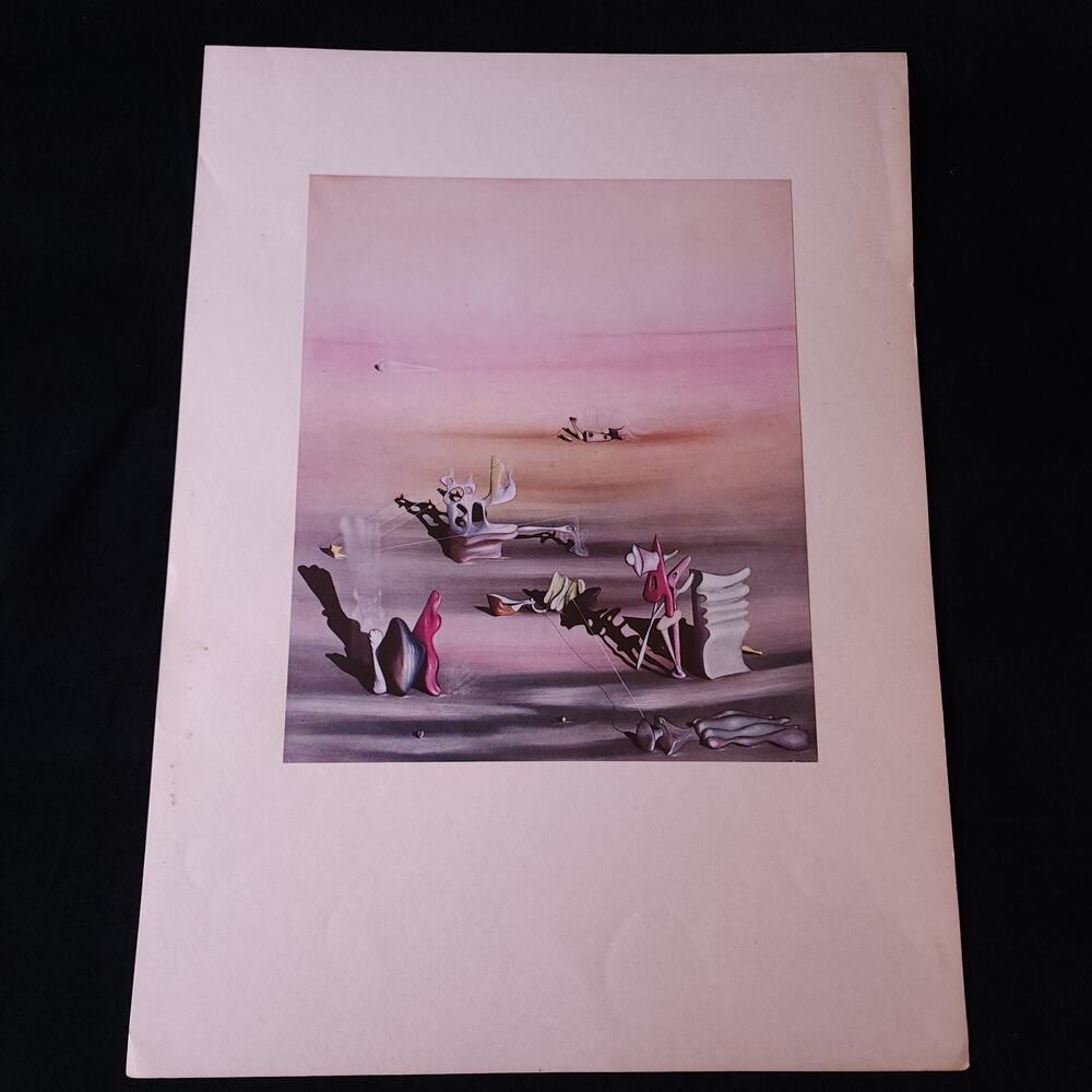 Vintage Yves Tanguy Surrealist The Light of the Shadow First Edition Art Print